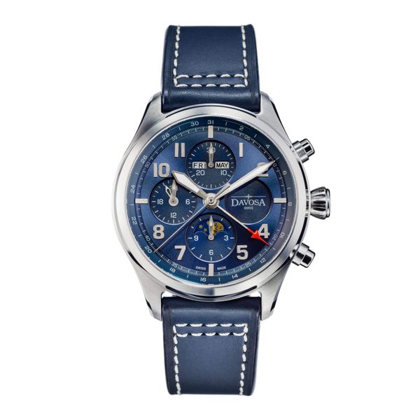 Davosa Newton Pilot Moonphase Chronograph Automatic 161.586.45